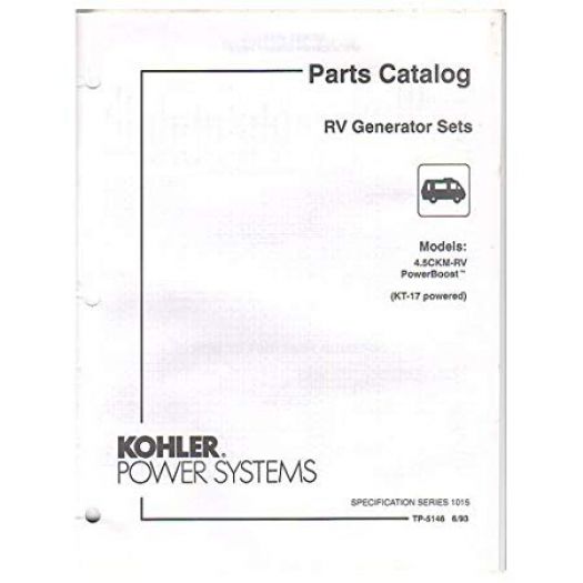 Original 1993 Kohler Power Parts Catalog RV Generator Sets Models: 4 ...