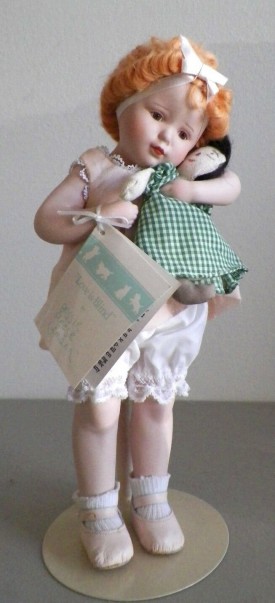 Vintage 1988 "Love Is Blind" Bessie Pease Gutmann 11 Porcelain Art Doll