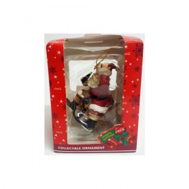 Trevco Coca-Cola Santa On Sled Ornament