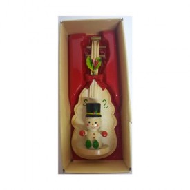 Russ Berrie Vintage Country Antique Ornament Wooden Cello/Double Bass Snowman