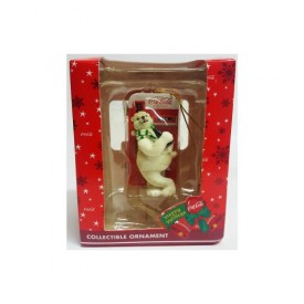 Trevco Coca-Cola Polar Bear At Coke Machine Ornament