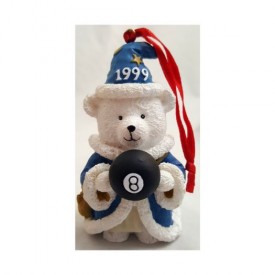 1999 Marshall Fields Fifteen Years Santa Bear Ornament