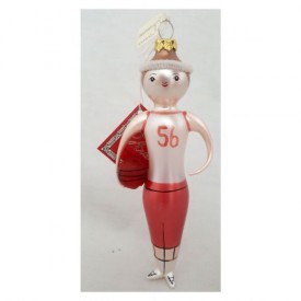 Beaux Arts Department 56 Basketball Player Glass Christmas Ornament 6