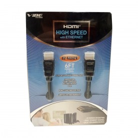 Vibe Axcess HDMI High Speed With Ethernet 3D Ready Cable  6Ft. VA-HD-406-G