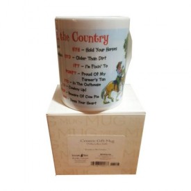 Leanin Tree Ceramic 12oz Coffee Mug Redneck Hillbilly Texting In The Country... Morning Coffee Funny Gift Mugs (MGW56169)