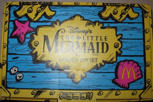 the little mermaid golden toy set