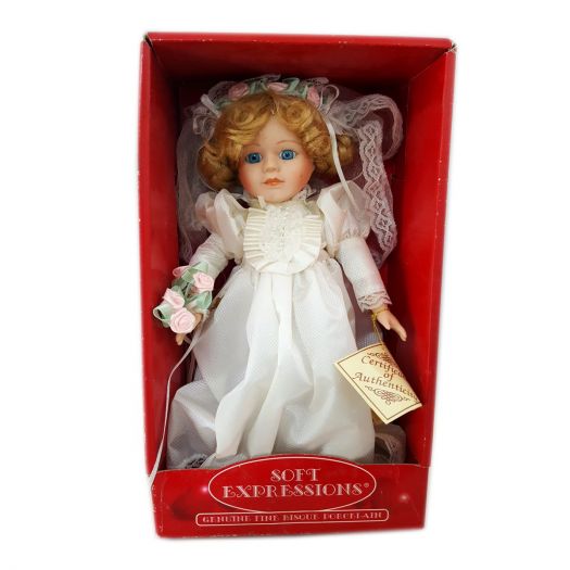 Vintage Dan Dee Soft Expressions Wedding Bride Doll