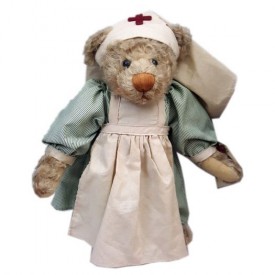 Vintage Ganz Cottage Collectibles Ms. Nightingale Nurse Bear Doll 12
