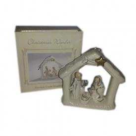 Christmas Wonder Porcelain Creche Ornament