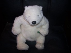 1999 Coca-Cola Polar Bear Plush Holding Coke 11