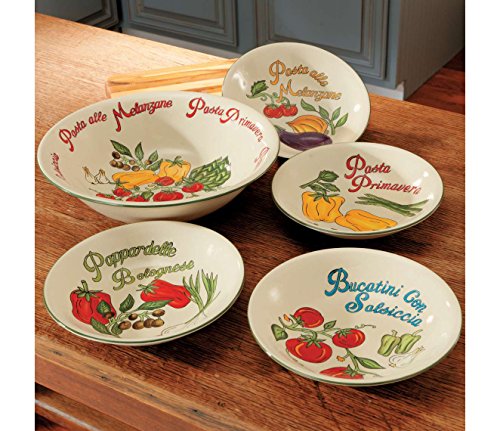 CHEFS 5Piece Verona Pasta Bowl Set Nokomis Bookstore & Gift Shop