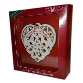 American Greetings Collectible Love is the Heart of Christmas 1997 Filigree O...