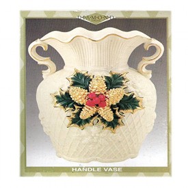 Diamond Collection Holiday Handle Vase