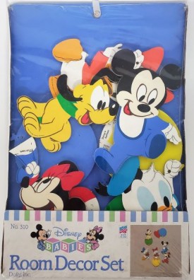 Vintage 1984 Dolly Inc Disney Babies Room Décor 7 Piece Set