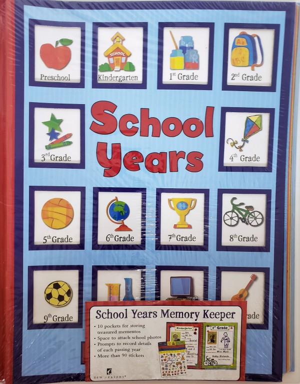 School Years Memory Keeper Red and Blue  - Preschool To 12th Grade