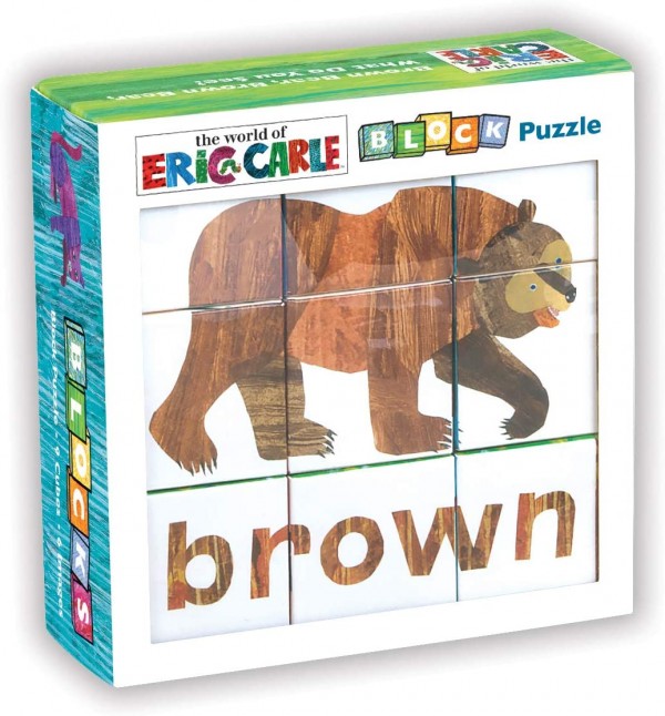 Mudpuppy The World of Eric Carle Brown Bear Puzzle, Ages 1-4, Learn Colors & Animals, Based on “Brown Bear, Brown Bear, What Do You See?”
