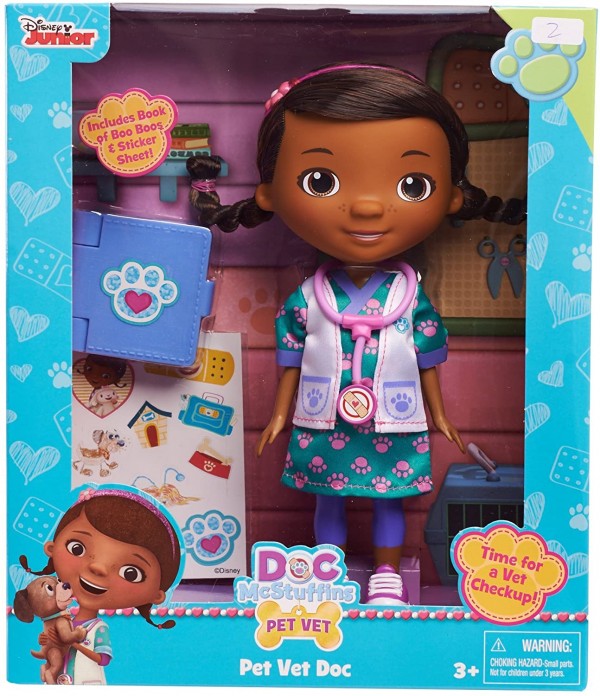 Just Play Disney Doc McStuffins Pet Vet Doc Doll with Big Book