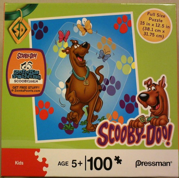 Scooby-Doo! Butterfly and Paw Prints 100 Piece Puzzle