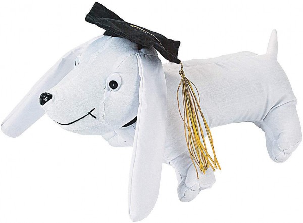 Graduation Autograph Dog for Graduation - Toys - Plush - Stuffed Autograph - Graduation - 1 Piece