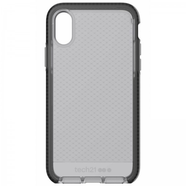 Tech21 - Evo Check Drop Protection Case ONLY for Apple iPhone XR - Smokey/Black