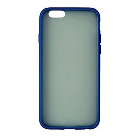 Insignia Soft Shell Case for Apple iPhone 6/6S- Clear-Ghost/Blue Trim