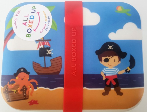 All Boxed Up Eco Friendly Lunch Box - Green/Blue Pirate