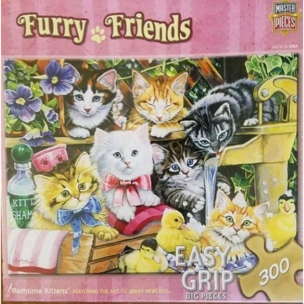 Furry Friends - Bathtime Kittens 300 Piece Jigsaw Puzzle