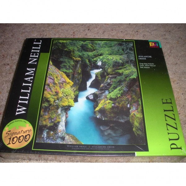 William Neill Avalanche Creek, Glacier National Park Montana 1000 Piece Jigsaw Puzzle