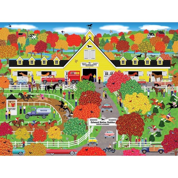 Horse Lovers Paradise Collector Art 300 pc Jigsaw Puzzle by Artist: Mark Frost