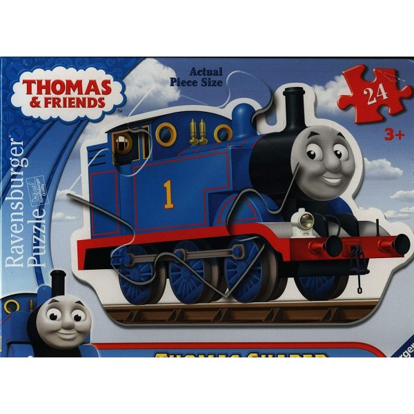 Ravensburger Thomas & Friends: Thomas The Tank Engine 24 Piece Shaped Floor Jigsaw Puzzle for Kids – Every Piece is Unique, Pieces Fit Together Perfectly