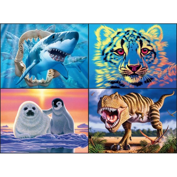 Ceaco Kids 4-in-1 Glow Zone Jigsaw Puzzle