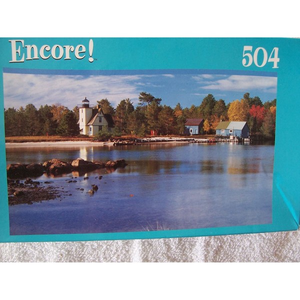 Encore 500 Piece Puzzle Bete Grise Lighthouses