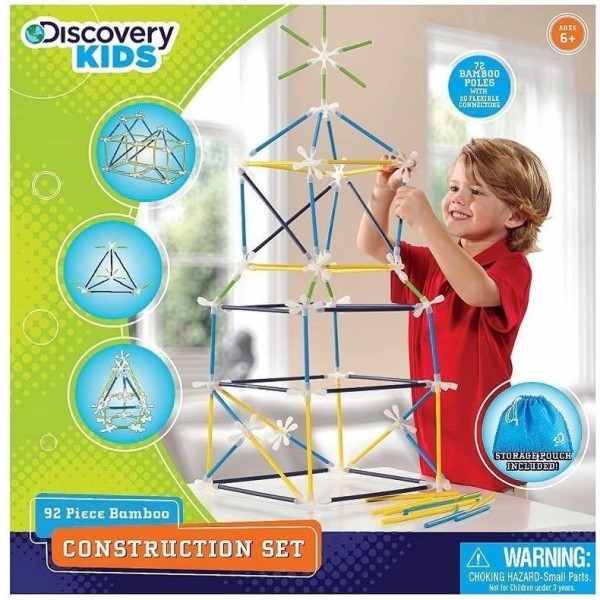 92 Piece Bamboo Construction Set