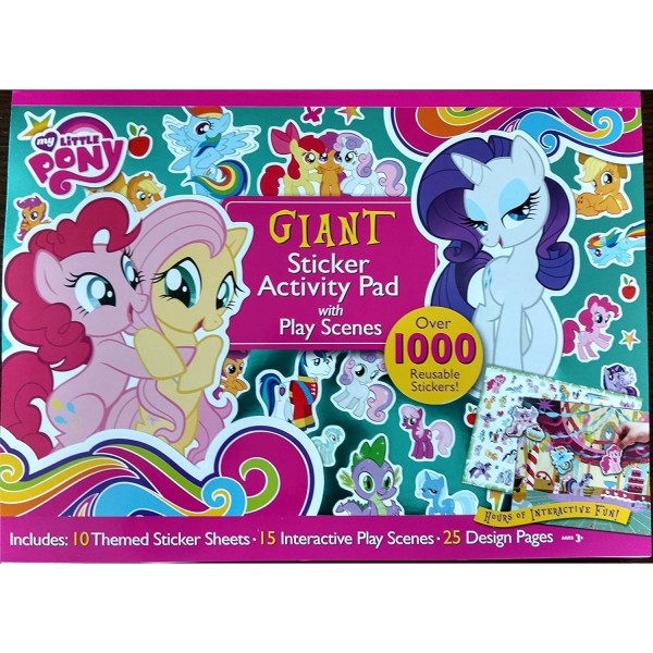 My Little Pony GIANT Sticker Activity Pad with Play Scenes - Over 1,000 Reusable Stickers