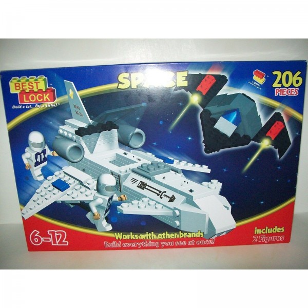 Best Lock Space Building Set 206 Pieces Includes 2 Figures