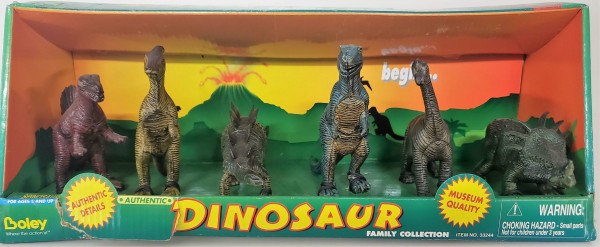 Dino Safari Dinosaur Playset Set of 3 Pterodactyl, Stegosaurus, T-Rex