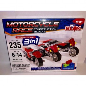 CK Brands TOP BLOX Motorcycle Race Construction Blocks Set 235 Pieces No 77784