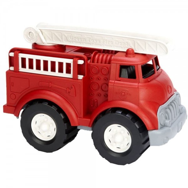 Green Toys Fire Truck - BPA Free, Phthalates Free Imaginative Play Toy for Improving Fine Motor, Gross Motor Skills. Toys for Kids