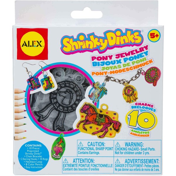 Shrinky Dinks Pony Jewelry