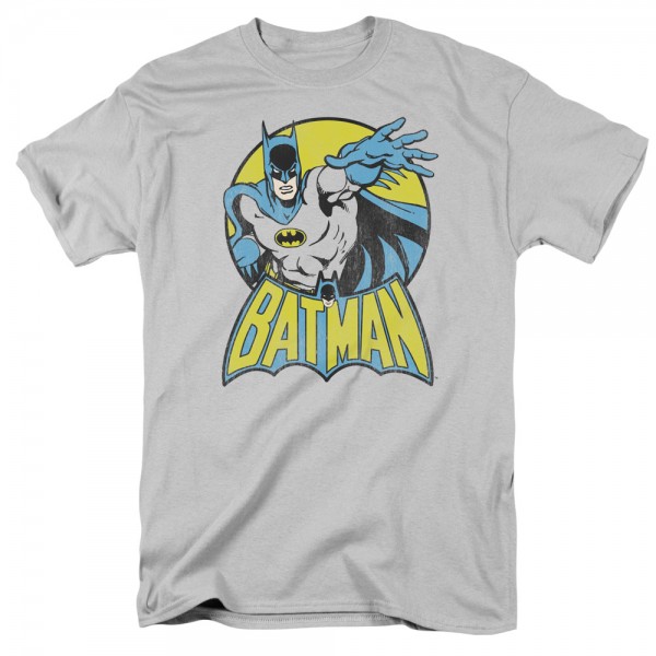 DC Comics Batman Short Sleeve Graphic T-shirt Adult Size Medium Grey