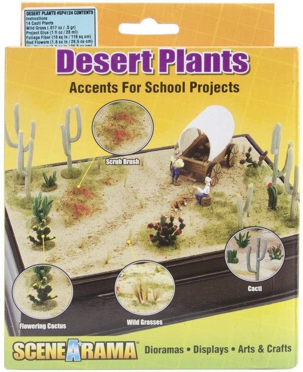 Woodland Scenics SP4124 Desert Plants Diorama Kit