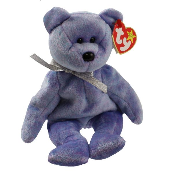 Ty Beanie Baby - CLUBBY 2 the Platinum Bear