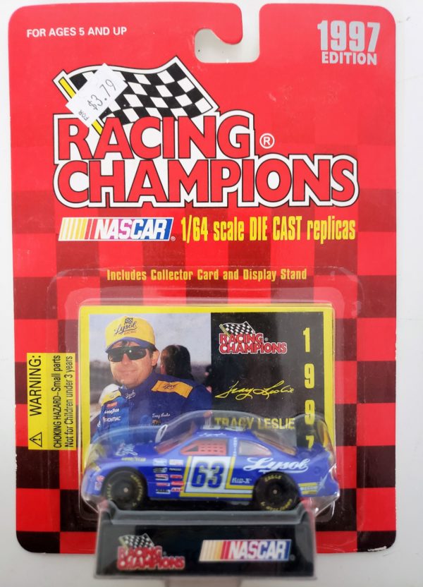 NASCAR #63 Tracy Leslie Lysol Pontiac Grand Prix 1997 Racing Champions 1:64 Diecast