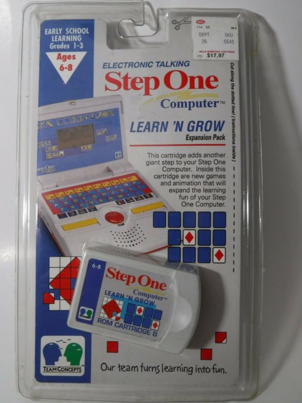 Vintage Step One Computer Team Concepts Learn 'N Grow ROM Cartridge B Game