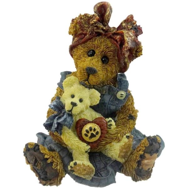Boyds Bears Bearstone Resin Figurine - Momma Mcbear And Caledonia Quit Time
