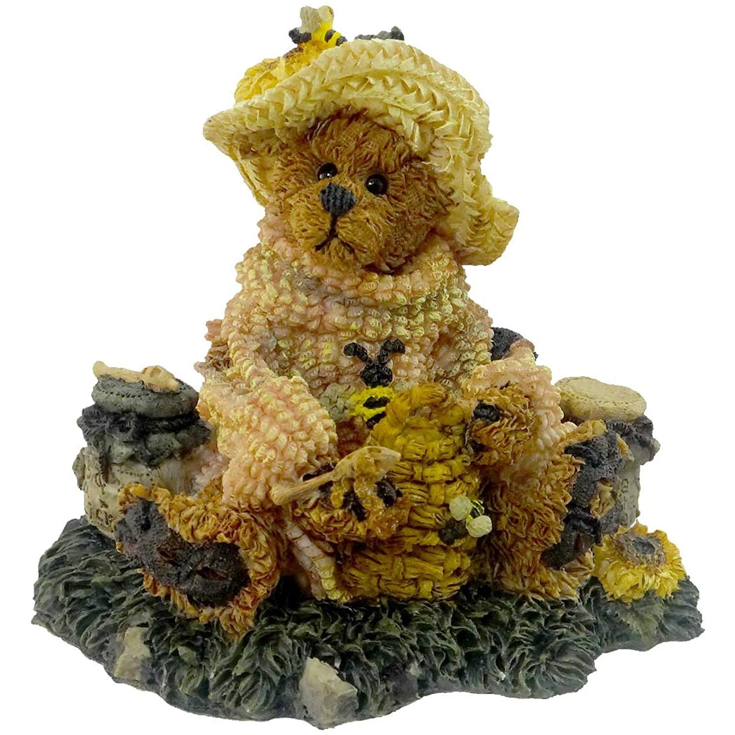 Boyds Bears Bearstone Resin Figurine Bailey Honey Bear Nokomis