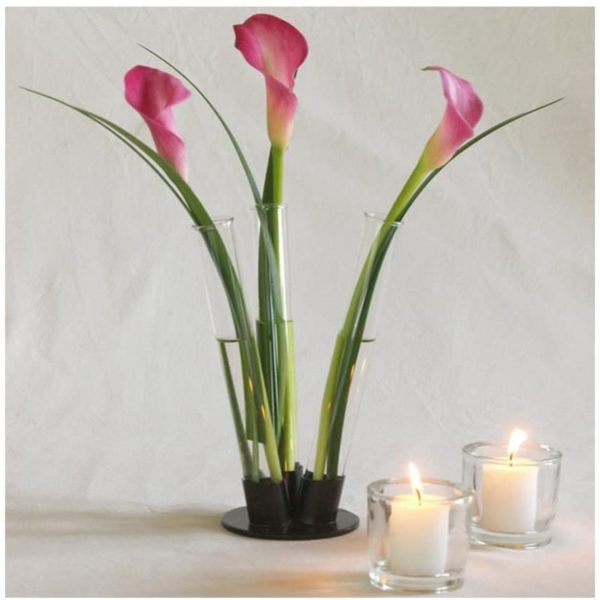 8 Inch Little Botanica Glass Flower Vase w/ Stand