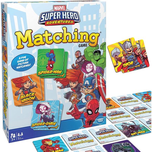 Wonder Forge Marvel Matching Game for Boys and Girls Age 3 to 5 - A Fun and Fast Superhero Memory Game