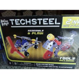 Tech Steel 2 In 1 Bike And Plane Metal Construction Set by Anker Play