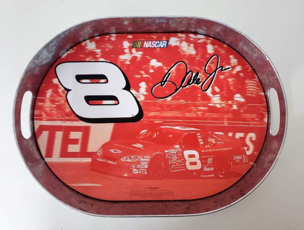 2005 Tin Box Co. Nascar Dale Earnhardt Jr. Oval Tin Serving Tray w/ Handles